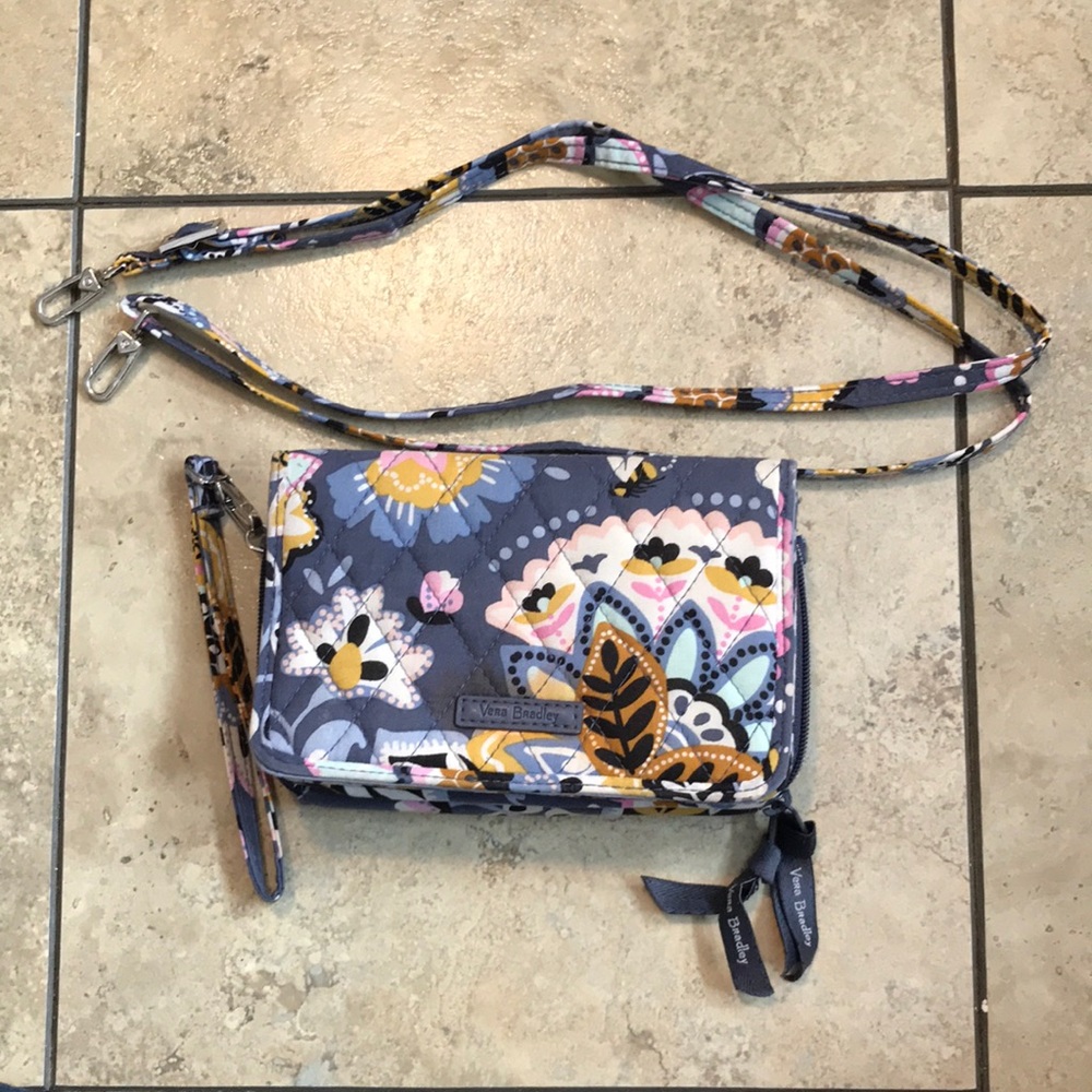 Vera Bradley rfid wristlet or crossbody phone wallet